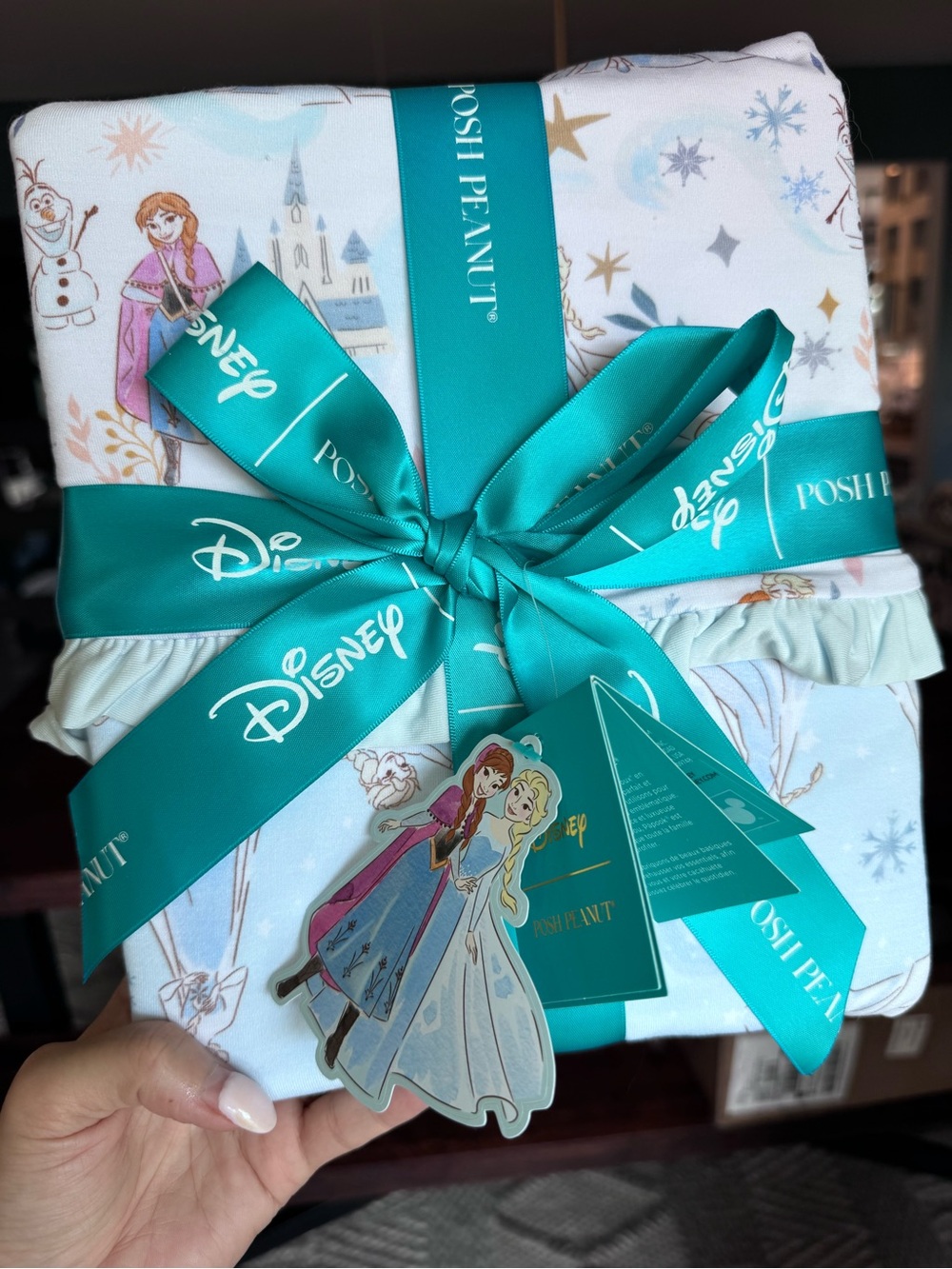 Posh Peanut Girls Disney Frozen Luxette Pattoo Blanket